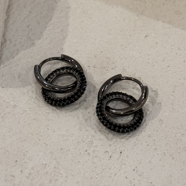 Producto - Aros dobles negros PL