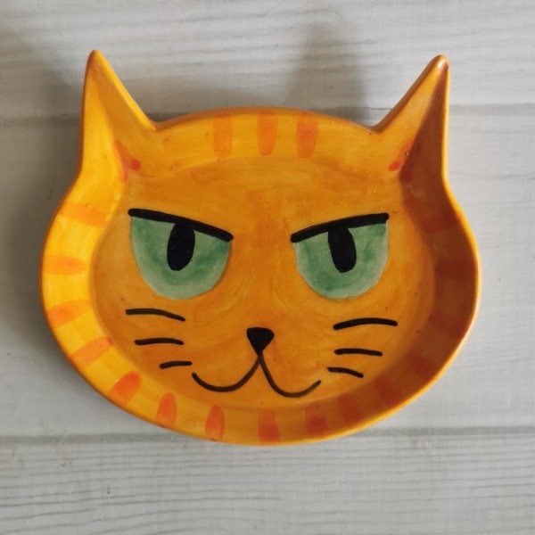 Producto - Plato Gato Naranja