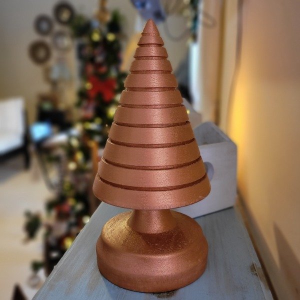Producto - Pino Navideño Torneado Cobre