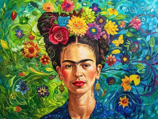 Producto - Kit De Pintura Con Diamantes Diamond Painting 40x50cm HI STONE - Frida Kahlo