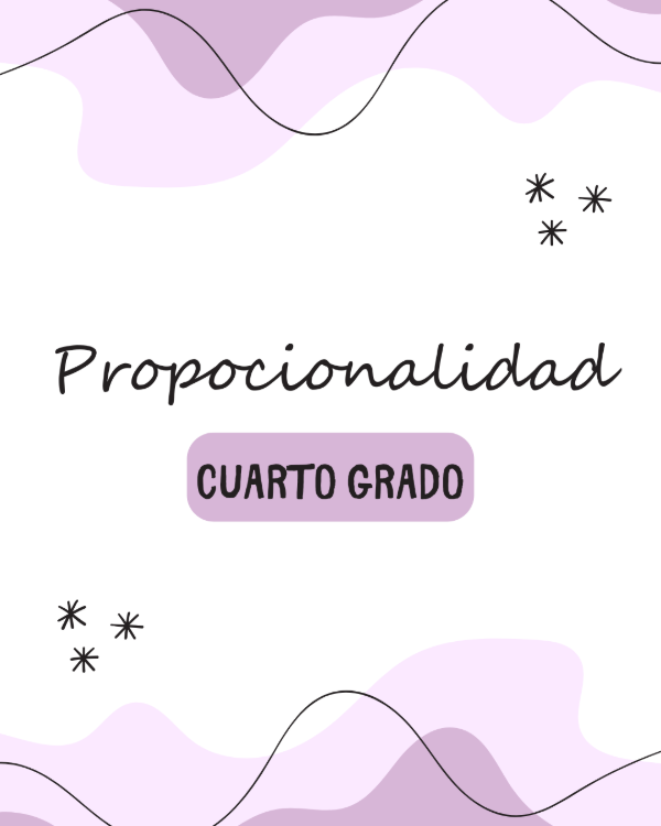Producto - 4to Grado Proporcionalidad