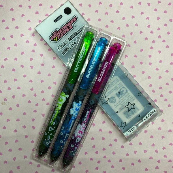 Producto - Lapiceras de gel x3 - Las Chicas Superpoderosas