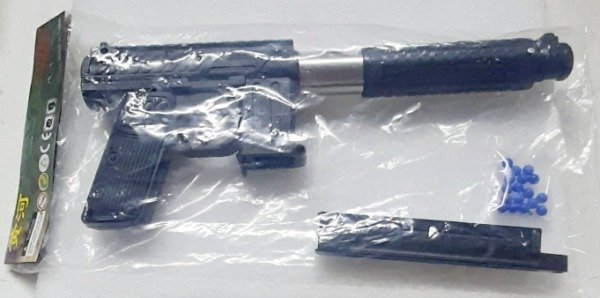 Producto - Pistola con silenciador y balines SAM 12/25