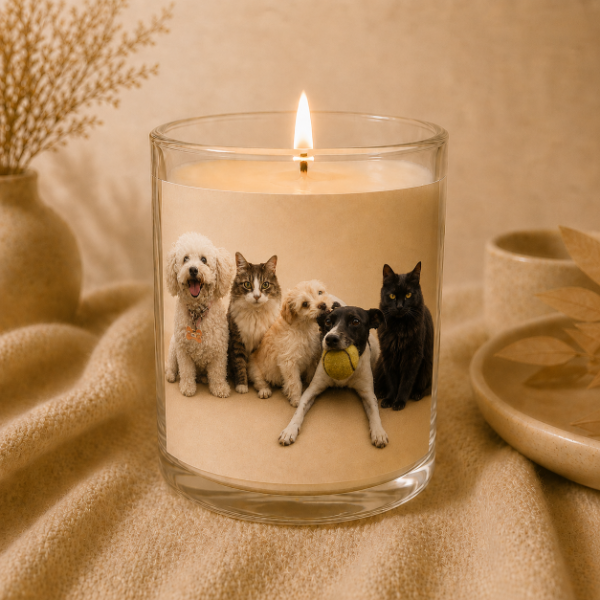Producto - Vela Personalizada con Foto de tu Mascota Eternal Bond - 1