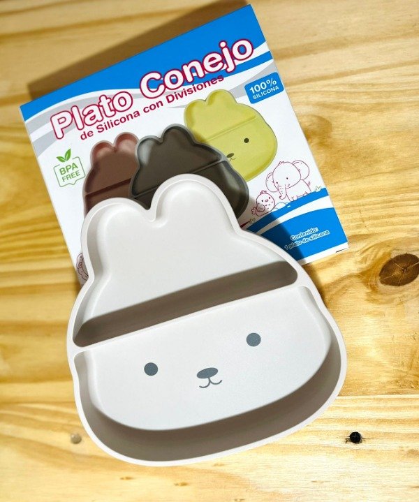 Producto - Plato Conejo de silicona Dispita