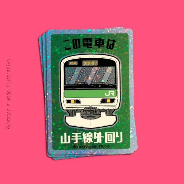 Producto - Sticker Holográfico Yamanote Tren
