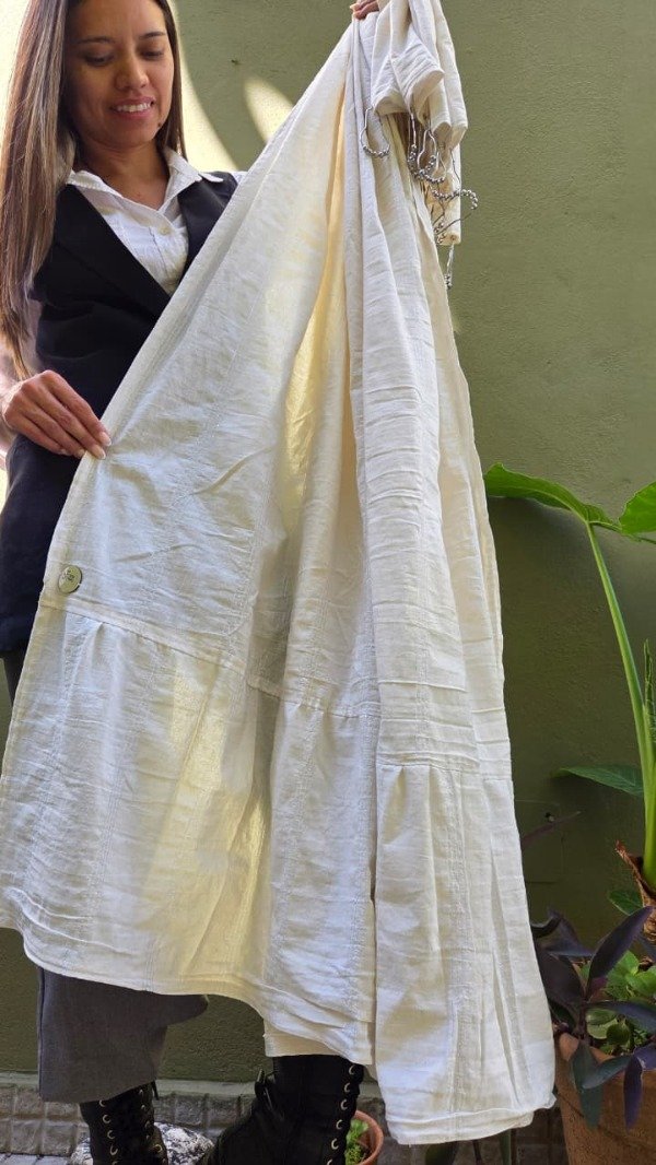 Producto - Cortina Yvy lurex plata