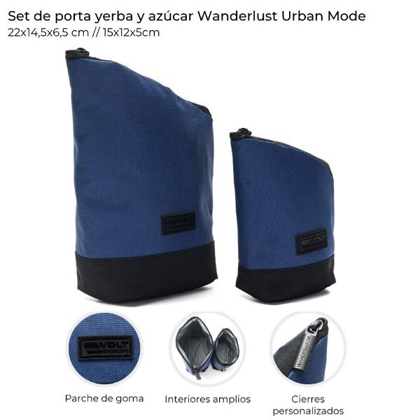 Producto - Set de porta yerba AZUL - WANDERLUST - 0
