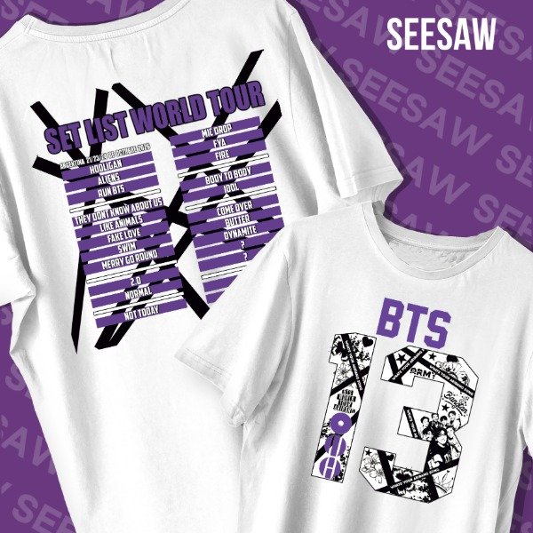 Producto - REMERA SET LIST AÑOS OT7