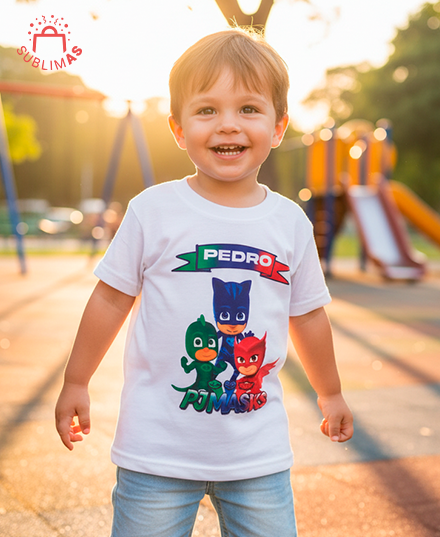 Producto - Remera algodon PJ masks