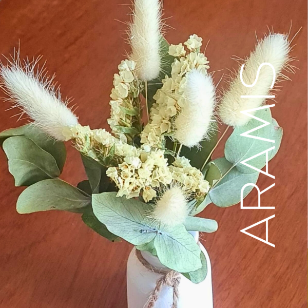 Producto - Mini Pradera - Eco Florero Artesanal + Ramito Pradera