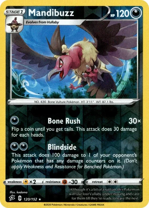 Producto - Mandibuzz - 120/192 - Rebel Clash - Reverse Holo