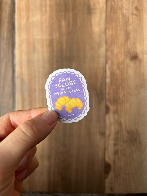 Producto - Sticker vinilo blanco FAN CLUB MEDIALUNAS