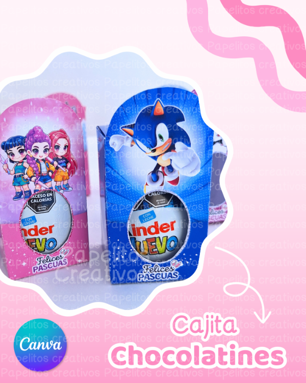 Producto - Plantilla Editable en Canva - Cajita kinder