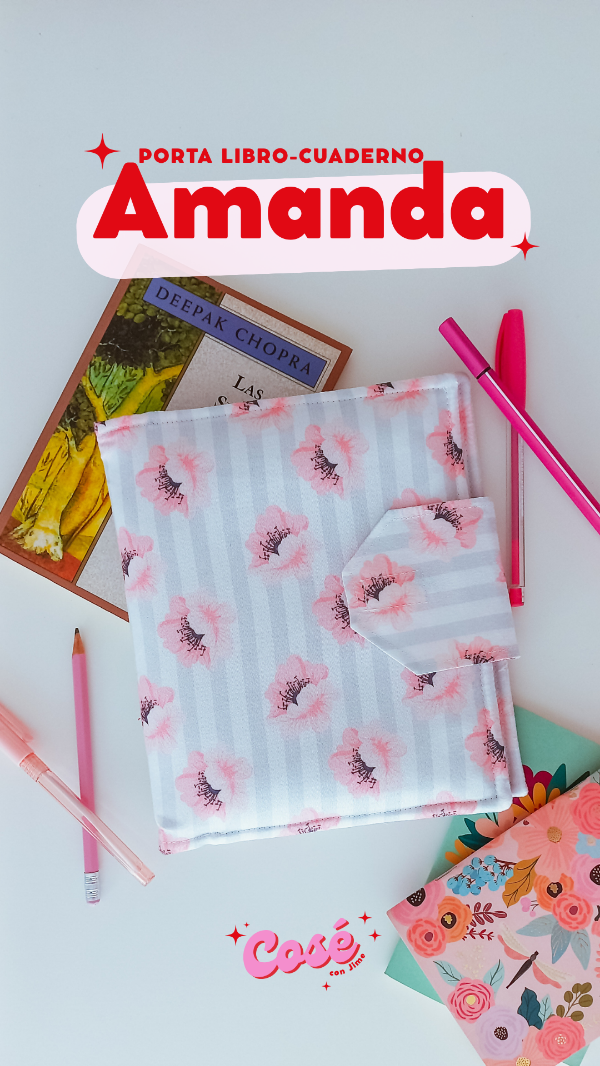 Producto - Funda libro cuaderno -  AMANDA (sin tutorial por el momento)
