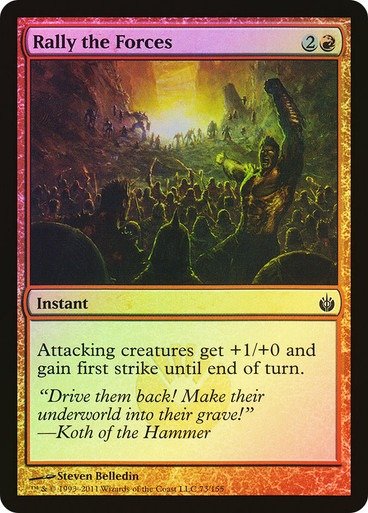 Producto - Rally the Forces Foil  Mirrodin Besieged