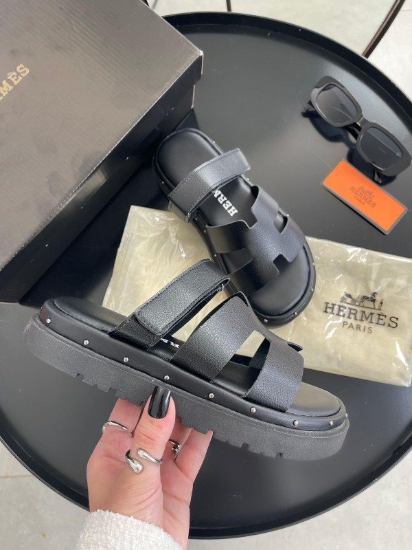 Producto - Sandalias Hermes - Negra