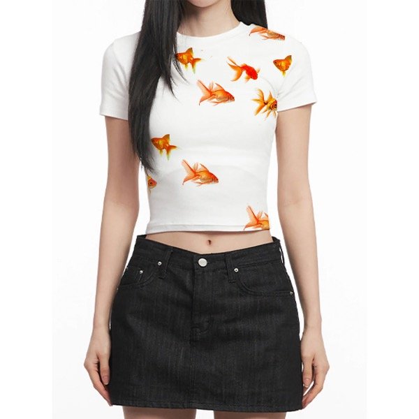 Producto - Baby Tee Golden Fish