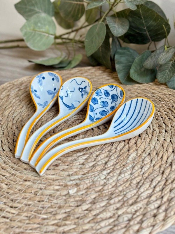 Producto - Cuchara de Cerámica Blue  16 x 4.5 cm - 1