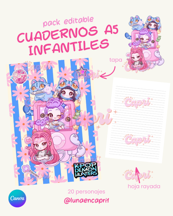 Producto - Cuadernos A5 infantiles