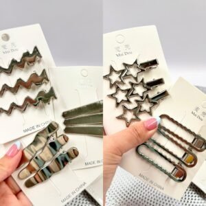 Producto - C-3134 SET HEBILLAS DE ACERO EN FORMAS MAI DOU X12SETS