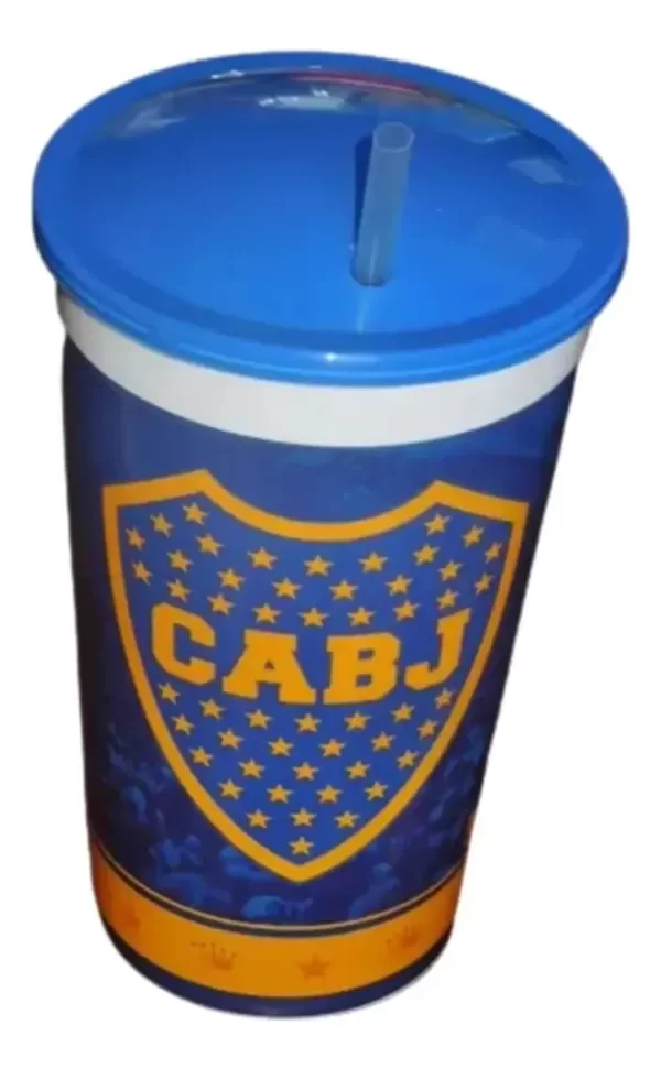 Producto - Sin Sorbete!! Vaso Plastico Boca Juniors 850 Cm3 con Holograma