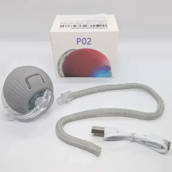 Producto - Pelota interactiva gatos usb con movimiento - 1