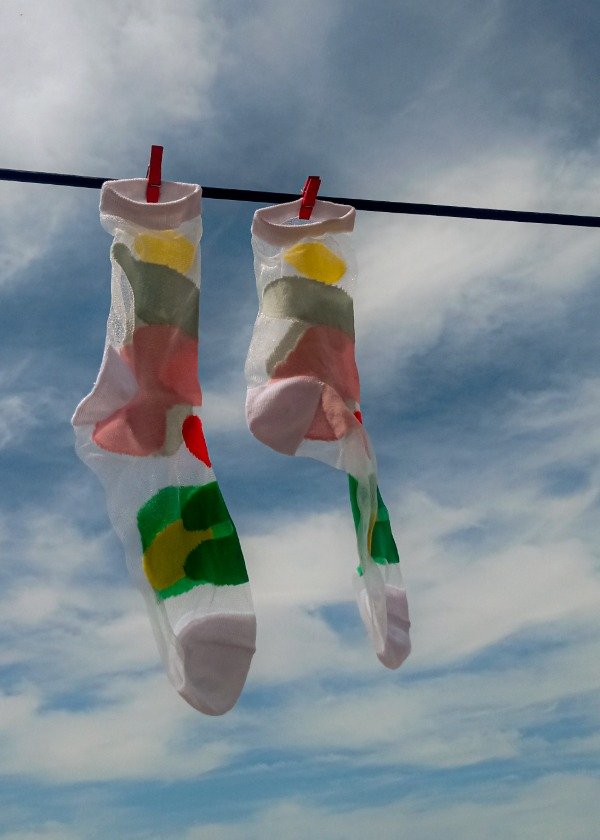 Producto - Medias TRANSPARENTES bordadas FORMITAS de Colores 2