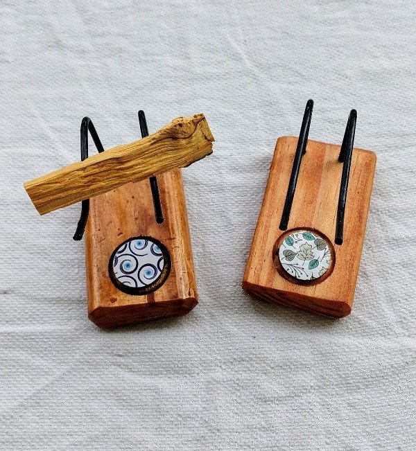 Producto - Quemador Palo Santo + bolsa 50 grs Palo Santo