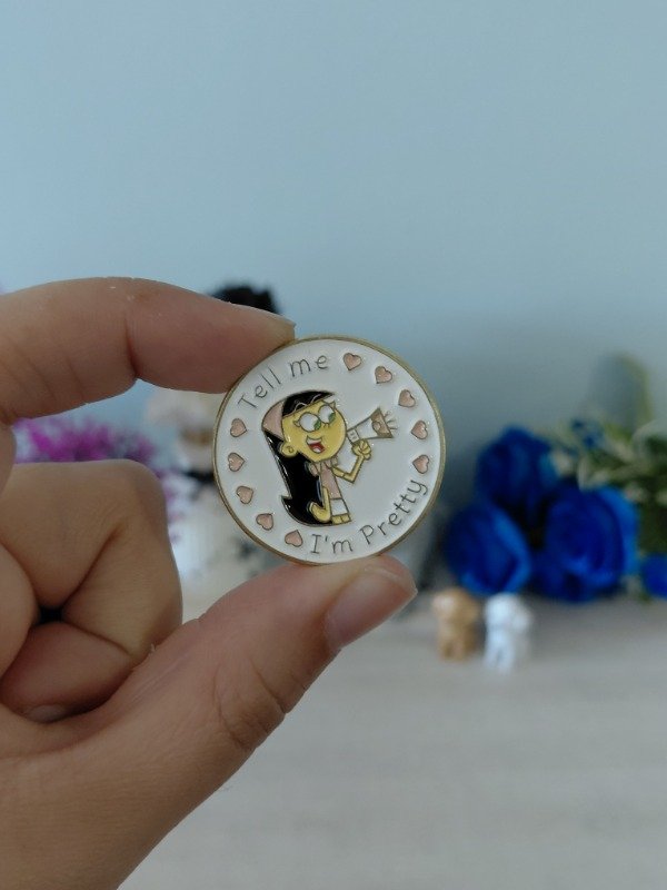 Producto - Pin metalizado - Los padrinos mágicos "Tell me, I'm pretty"#0890