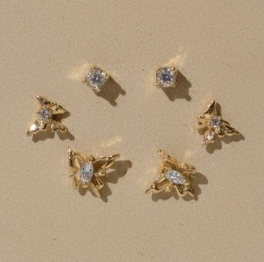 Producto - Set de mini aros Butterfly