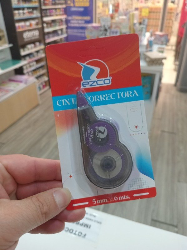 Producto - Cinta correctora ezco x 6 mts