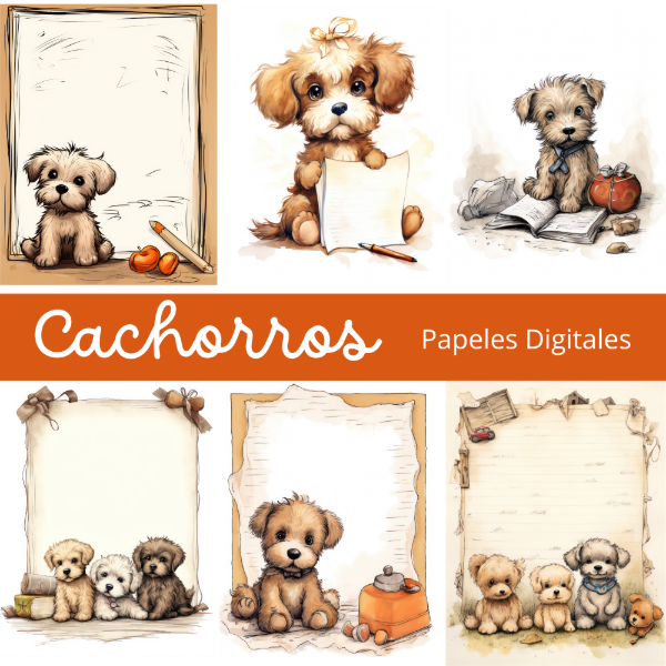 Producto - Colección Cachorros - Papeles de Carta - PA-C29
