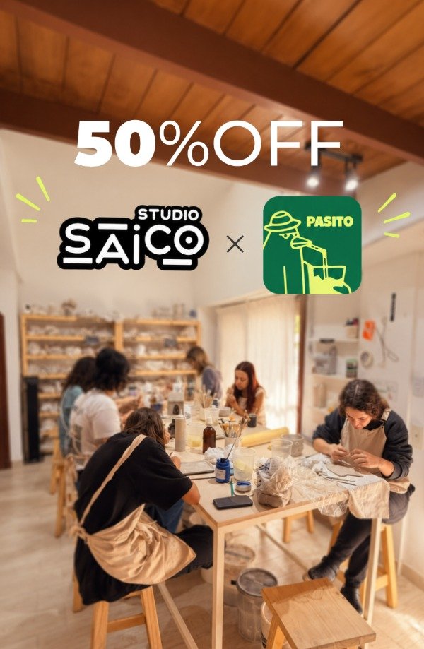 Producto - 50OFF - Clase de ceramica - APP PASITO