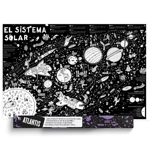 Producto - LAMINA PARA COLOREAR ATLANTIS PROYECTO SISTEMA SOLAR - 0