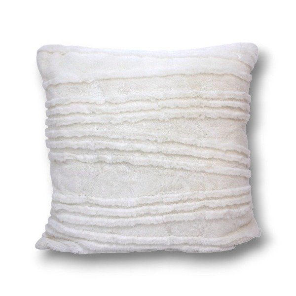Producto - ALMOHADON 40X40CM TRAMA LINEAS BLANCA