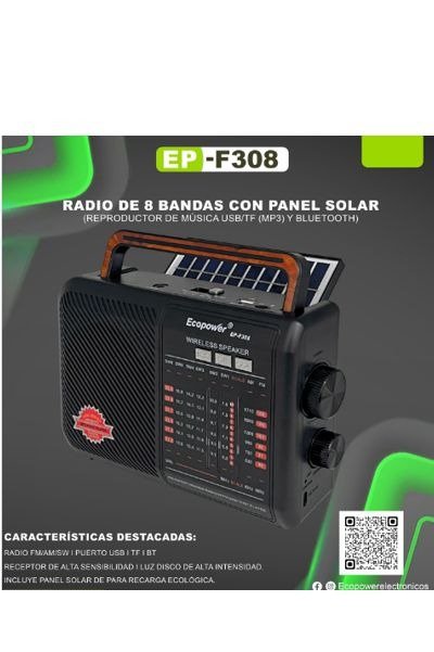 Producto - RADIO  EP-F308 BT SOLAR