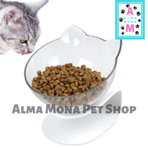 Producto - COMEDERO PARA GATO DE ACRILICO CON PLATAFORMA