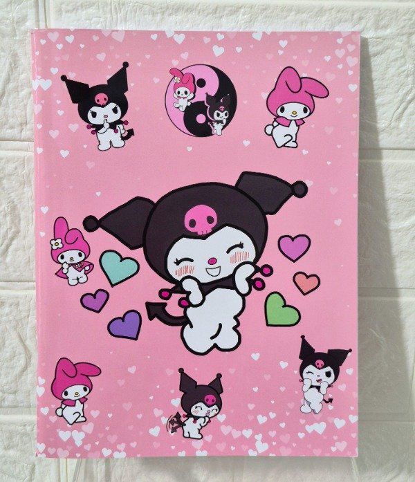 Producto - Cuaderno Kuromi rosa A5 tapa blanda 48 hojas rayadas