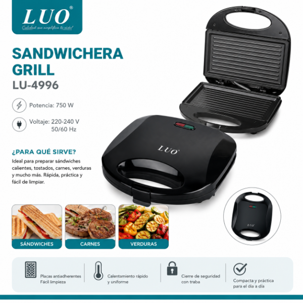 Producto - Sandwichera Grill Luo - 1
