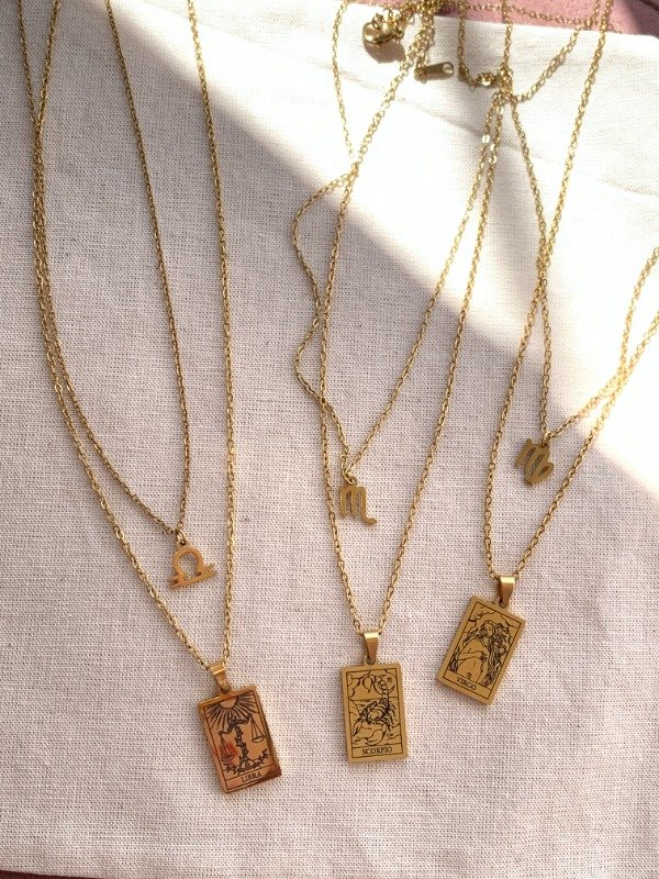 Producto - COLLAR SIGNO ZODIACAL. 2 COLLARES + 2 DIJES