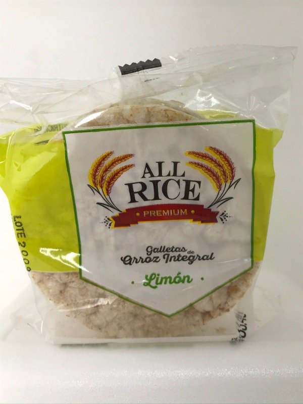Producto - Tostaditas de arroz varios sabores -All Rice- paquete x 3u de 33.4grs - 3
