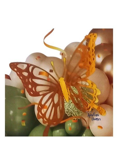 Producto - Set de Globos Feliz Cumpleaños Verde Dorado Mariposa y Deco Party . 71 Artículos - 3