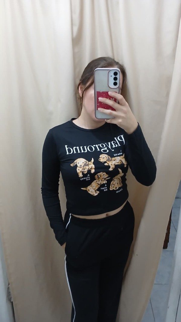 Producto - camiseta estampada mangas larga