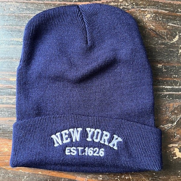 Producto - Gorro Adulto bordado New York azul
