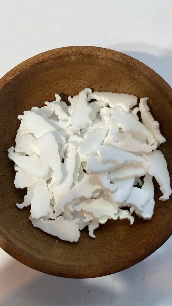 Producto - Dije SOLO CORTE. Forma Argentina 2,5cm BLANCO SIN PERFORAR