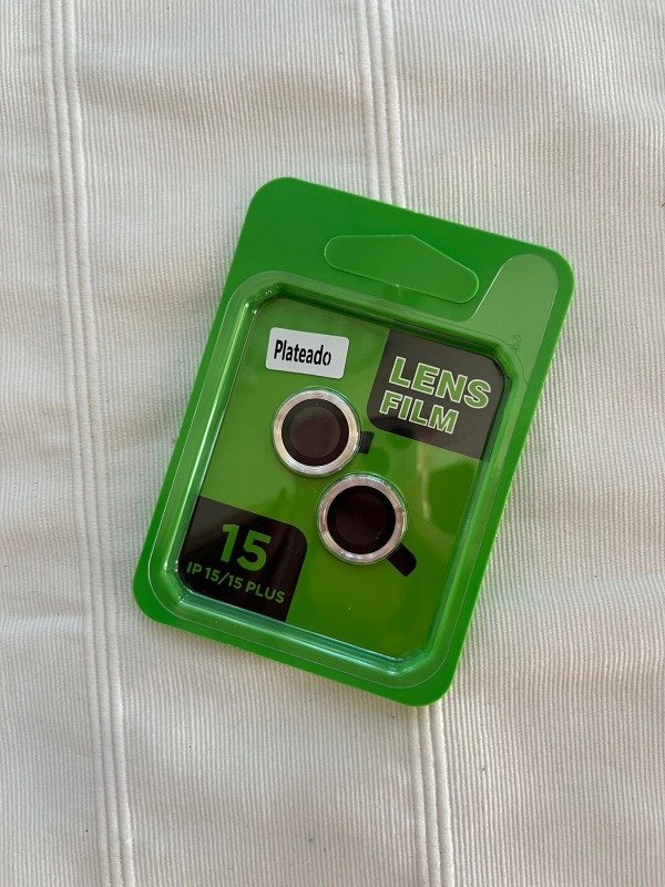 Producto - Iph 15 y iph 15 plus protector de camara plateado liso