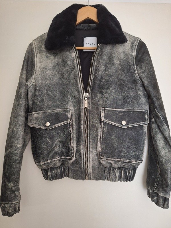 Producto - Campera cuero bomber Boken
