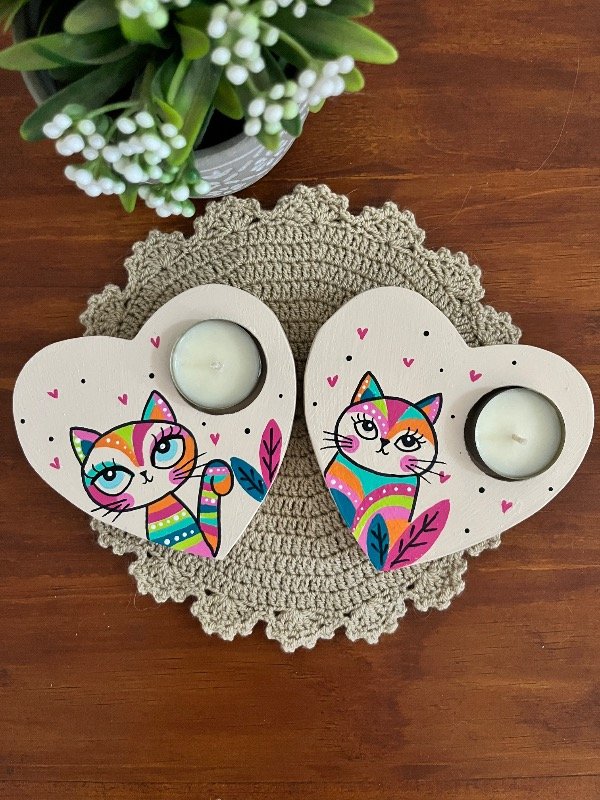 Producto - Portavela Gatitos