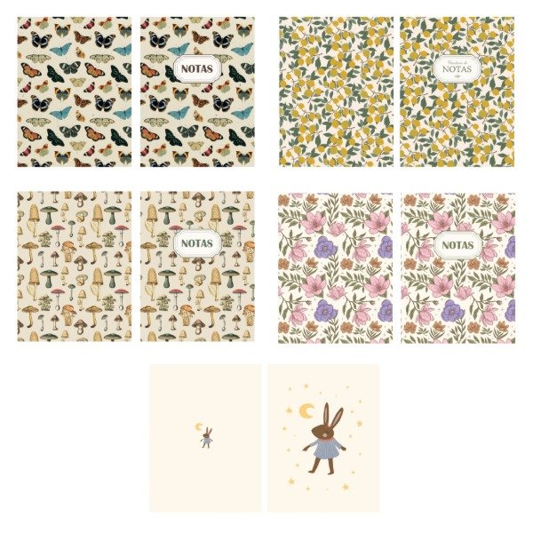 Producto - Kit imprimible portadas de cuadernos x 5 diseños